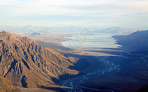 新西兰塔斯曼冰川河图片