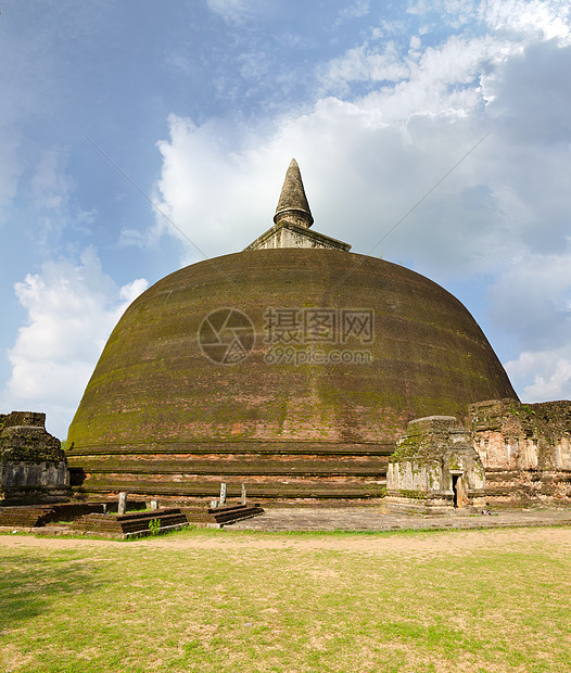 斯里兰卡第四大达哥巴 继三个伟大的达戈巴斯之后佛塔废墟寺庙遗产文化天空旅行圆顶石头宗教图片