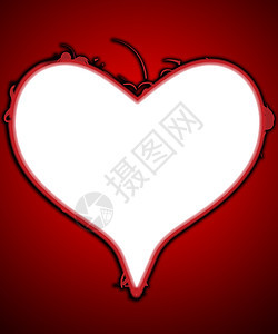 情人节情感气球情绪化红色热情心形概念背景图片