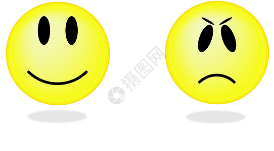 收集微笑 矢量插图表情情绪讽刺疾病眼睛按钮漫画快乐拇指电脑图片