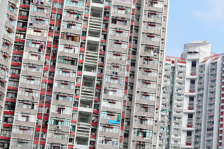 拥挤的公寓街区摩天大楼高楼住房房屋窗户生活高层多层建筑城市图片