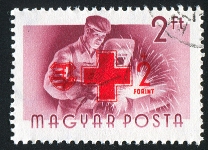 焊接器火焰手套男人作坊部门邮资面具工具明信片邮票图片
