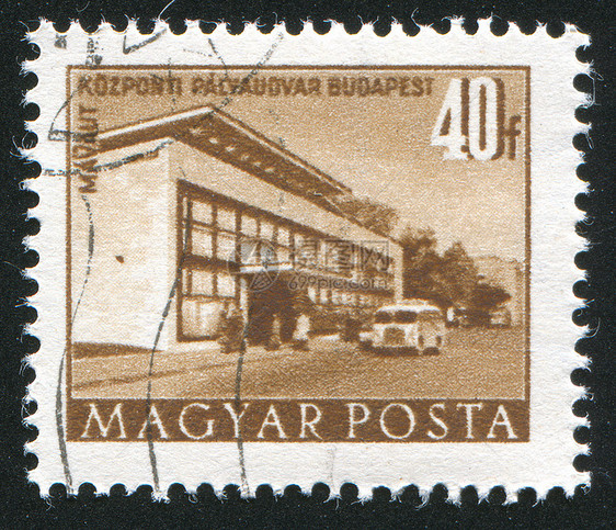 布达佩斯大楼城市市中心邮票地标海豹街道邮资信封邮件古董图片