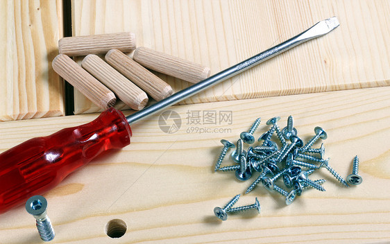 木匠硬件工作工匠螺丝刀维修木头家具钻头建造工艺图片