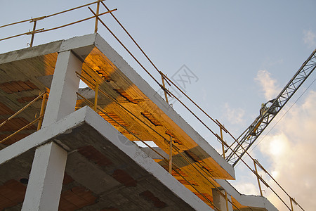 脚手架 建筑工地阴影财产建造植物办公室蓝色框架工程街道工作图片