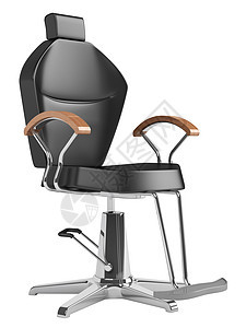 黑发美发沙龙椅插图造型风格理发师签证椅子理发皮革魅力家具图片