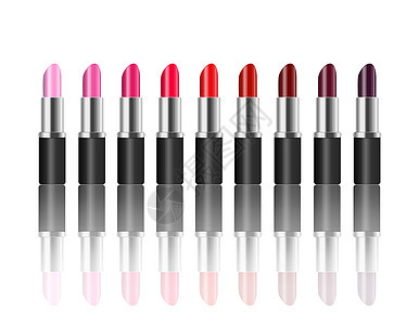 唇膏优雅水平白色光泽度化妆品红色配件女性管子紫色图片