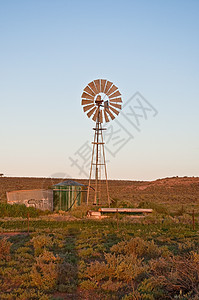 风车活力旋转力量农场环境衬套国家沙漠场地领土图片