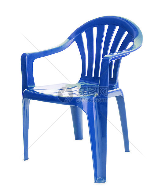 白色的蓝色椅子图片