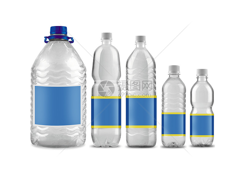 隔绝的5大小瓶装水生活水合物白色液体瓶子塑料瓶装补水茶点养生之道图片