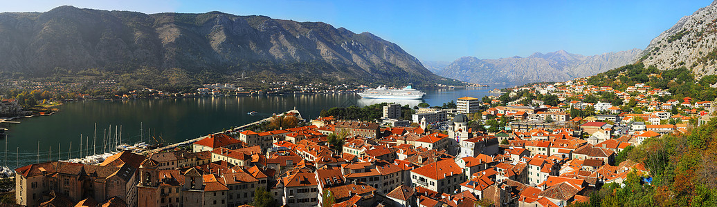 科托尔语Name建筑学地标码头山脉风景衬垫季节海景旅行全景图片