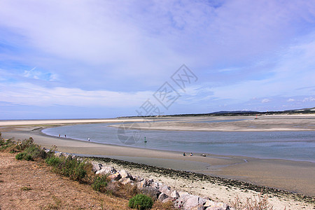 法国澳洲海岸低潮下海景和沙滩海岸线荒野反射地平线旅游阳光边缘白色天气假期图片