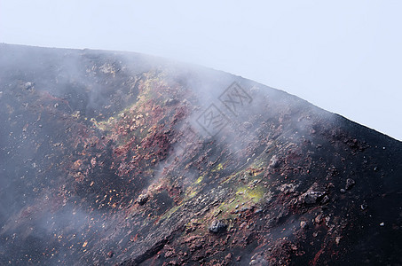 埃特纳火山全景石头乡村岩石土地旅行场景风景天空陨石图片