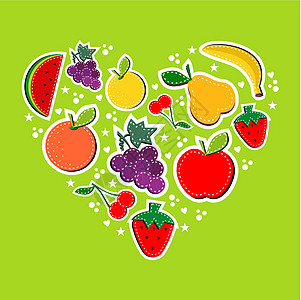 爱吃水果概念图片