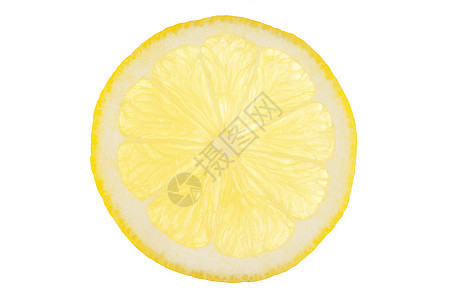 柠檬片水果柠檬宏观黄色白色食物圆形图片