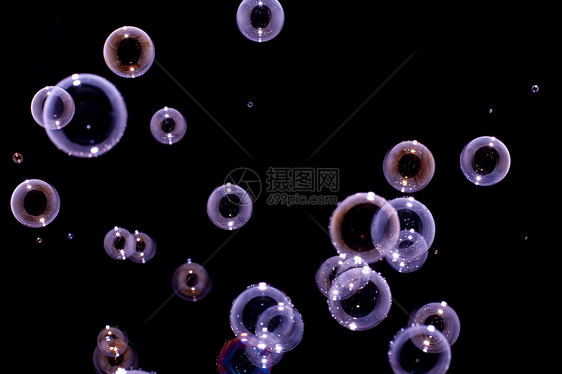 紫色泡泡变化气泡彩虹尺码圆形辉光球形图片