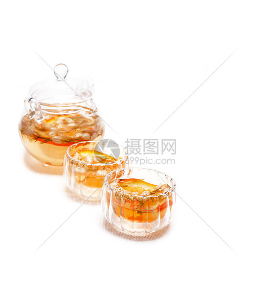 白上花岗茶食物杯子芳香液体香气玻璃饮料叶子茶壶茉莉花图片