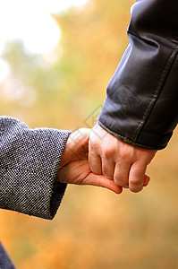 手握手家庭父母公园男人夫妻小路中年人女士图片