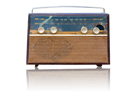 古代传统无线电台晶体管短波网格频道金子调频娱乐拨号扬声器乡愁图片