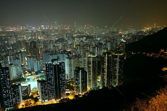 夜间的城市 山岳所显示的中心场景照片风景市中心天际天空建筑学全景建筑图片