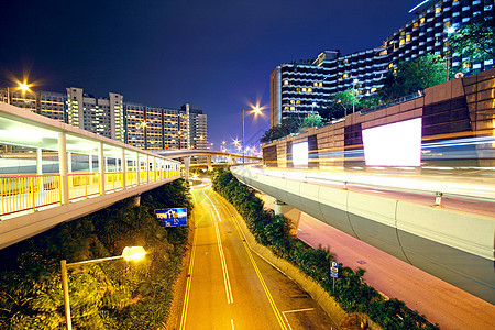 夜间城市地区赛车速度车辆运输立交桥过境旅行路灯生活曲线图片