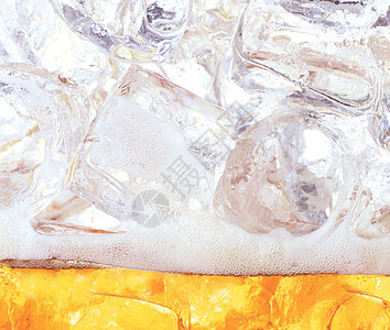 啤酒背景酿造啤酒厂气泡玻璃宏观泡沫饮料金子酒吧飞沫图片