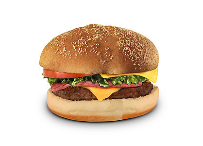 芝士汉堡洋葱饮食午餐种子蔬菜沙拉晚餐野餐芝麻面包图片