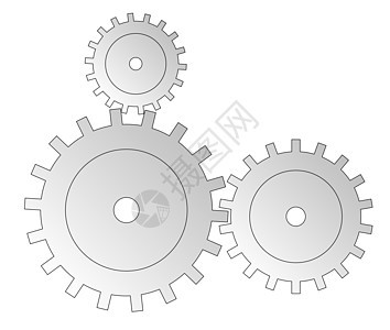 灰色调顺序齿轮程序菜单车轮技术架子插图方法工程背景图片