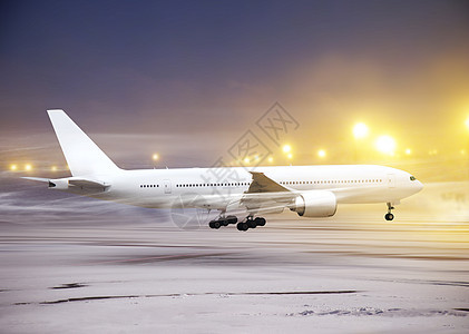 机场非飞行天气航班座舱运输暴风雪翅膀商业飞机场航空旅行痕迹图片