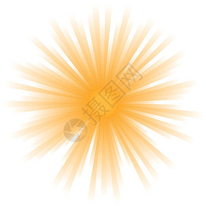 向量太阳光束射线卡通片插图阳光黄色绘画白色橙子背景图片