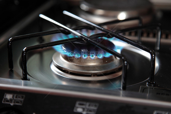 煤气炉灶喷射活力火焰家庭厨房煤气灶供应气体能源天然气图片