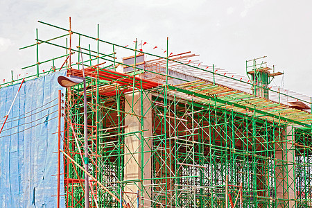 建筑工地住宅建筑物项目高楼财产巨石摩天大楼光束笼子砖块图片