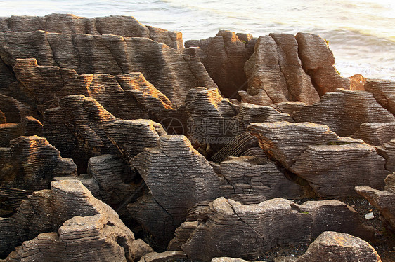 西海岸新Z海滩的 潘蛋糕大峡谷岩图片
