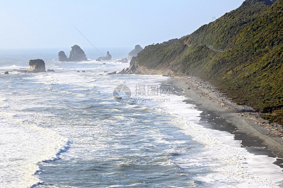 新西兰沿海沿岸线图片