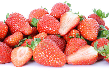 草莓白色营养水果食物健康维生素饮食图片