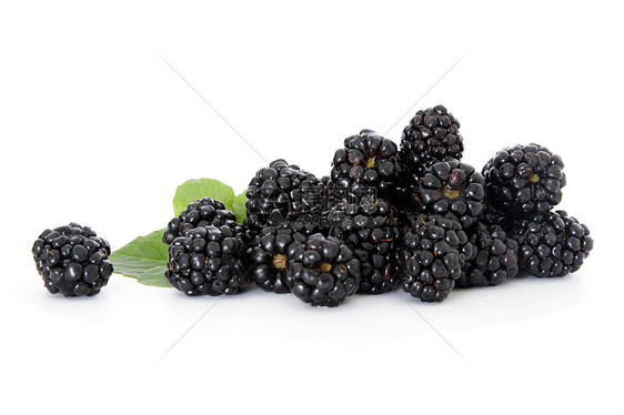 黑莓饮食水果白色营养维生素健康食物图片