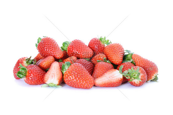 草莓饮食水果维生素食物健康白色营养图片