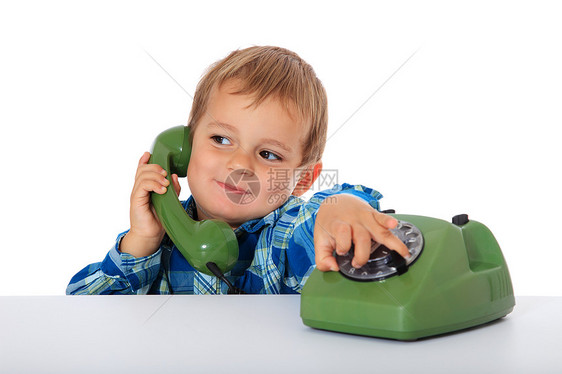 热线少年电话婴儿期时代乐趣后代孩子婴儿童年白色图片