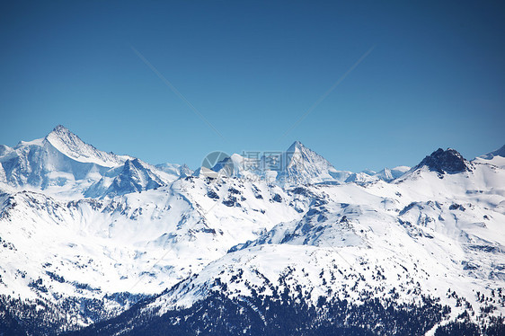 山上有高山高度季节蓝色阳光滑雪板风景太阳滑雪暴风雪顶峰图片
