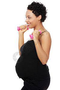 参加运动的孕妇母性瑜伽健身房微笑幸福母亲快乐身体蓝色肚子图片