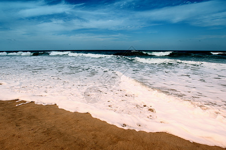 海洋蓝色旅行假期海岸海景天堂放松游客晴天太阳图片