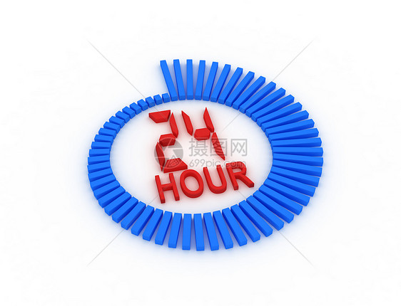每周7天24小时提供支助插图解决方案小时电脑服务顾问指导咨询专家蓝色图片