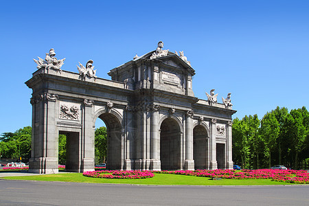 马德里花园历史街道建筑学天空古董遗产石头历史性景观纪念碑图片