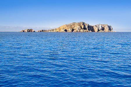 伊比萨埃斯帕托岛天堂观光派对小岛晴天蓝色海洋海滩假期胰岛图片