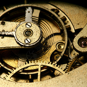 时钟齿轮流动力量机器车轮金属小时圆圈钟表乐器运动图片