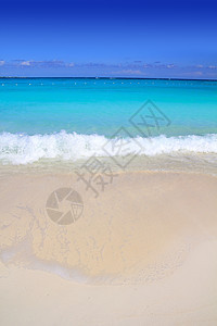 加勒比热带绿绿海滨蓝色波纹宏观假期场景放松液体水晶岛屿海滩图片