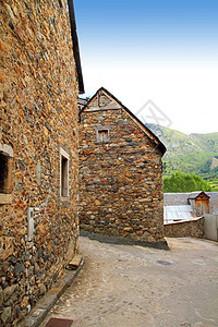 Huesca村乌埃斯卡旅行建筑学旅游乡村国家村庄房子财产石头住房图片