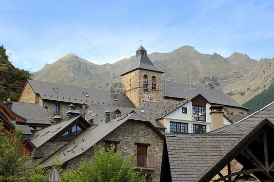 Huesca村乌埃斯卡住房住宅国家旅行石头建筑学建筑街道财产乡村图片