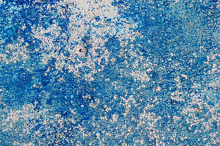 上岸船体年久沉船的海洋生物框架宏观玻璃纤维蓝色材料乡村羊皮纸结垢墙纸褪色图片