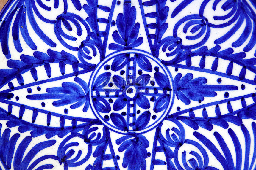 涂漆蓝形瓷陶瓷板图片